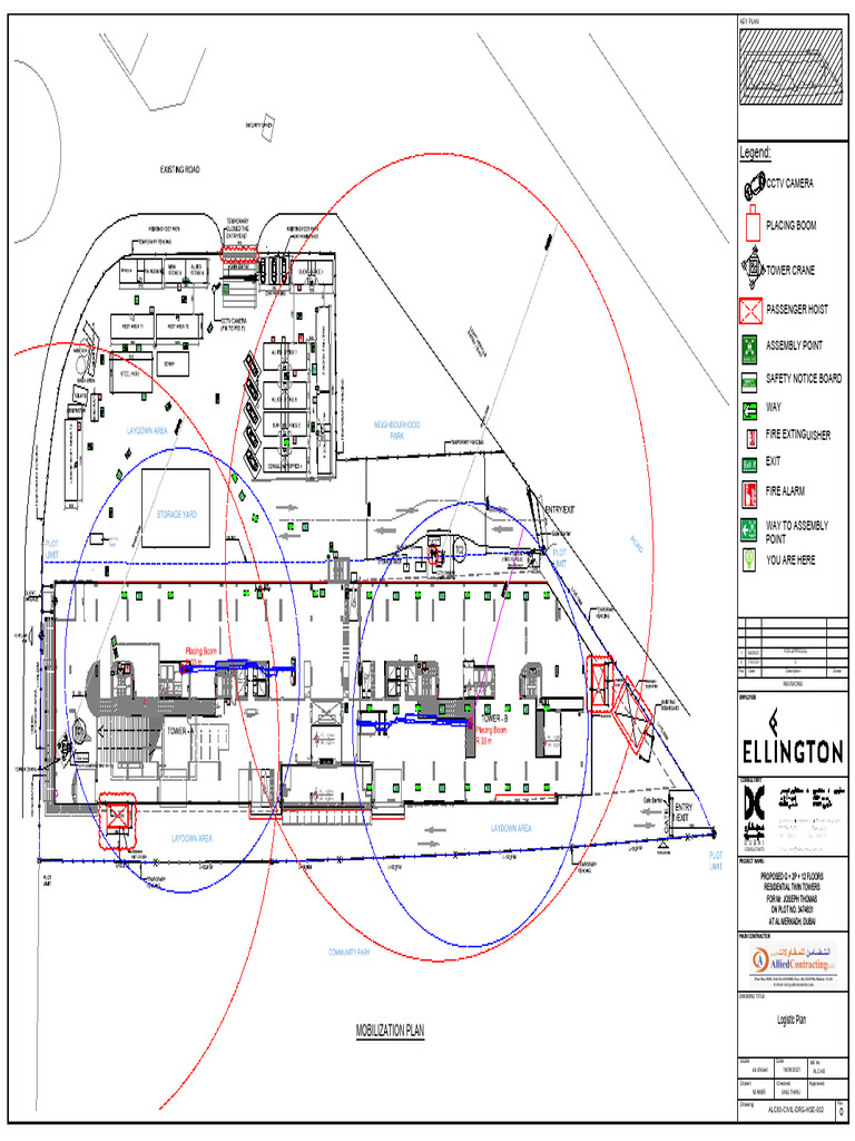 Mobilization Plan for Twin Towers Project | PDF