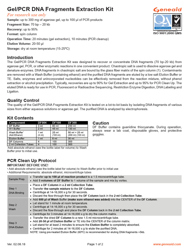 DNA Sequencing | PDF