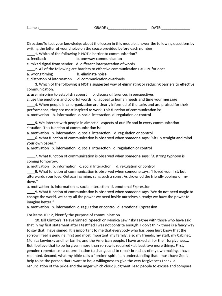 Oral com quiz 1 pdf