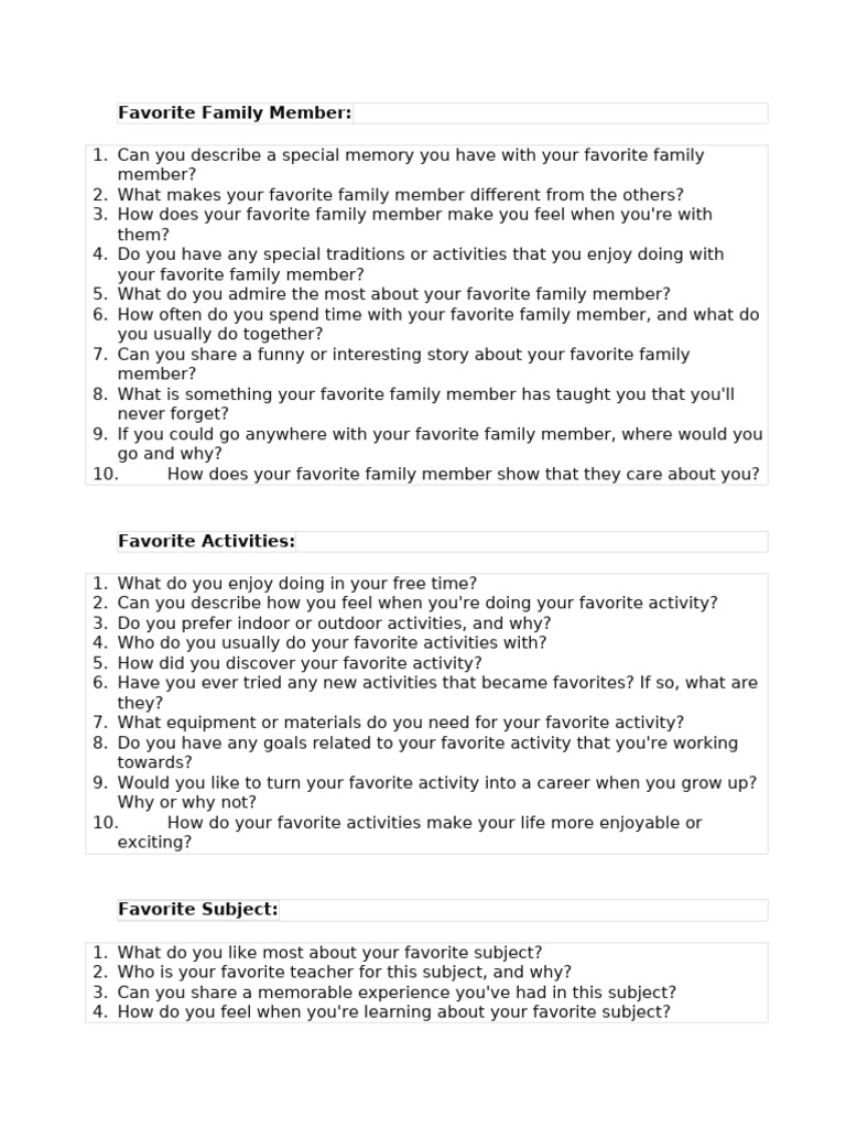 Speaking Contest - Questions | PDF