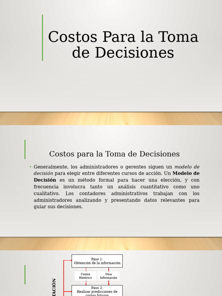 08 Costos para La Toma de Decisiones | PDF