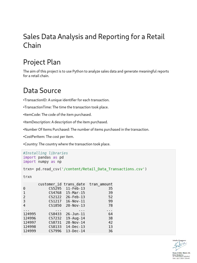 Data Analytics Prsentation By Internship Studio Pdf