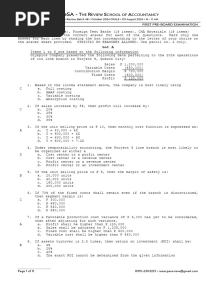 ReSA B48 MS First PB Exam - Questions, Answers and Solutions