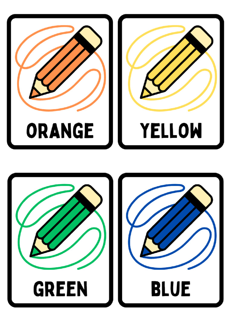 Colors Flashcard | PDF