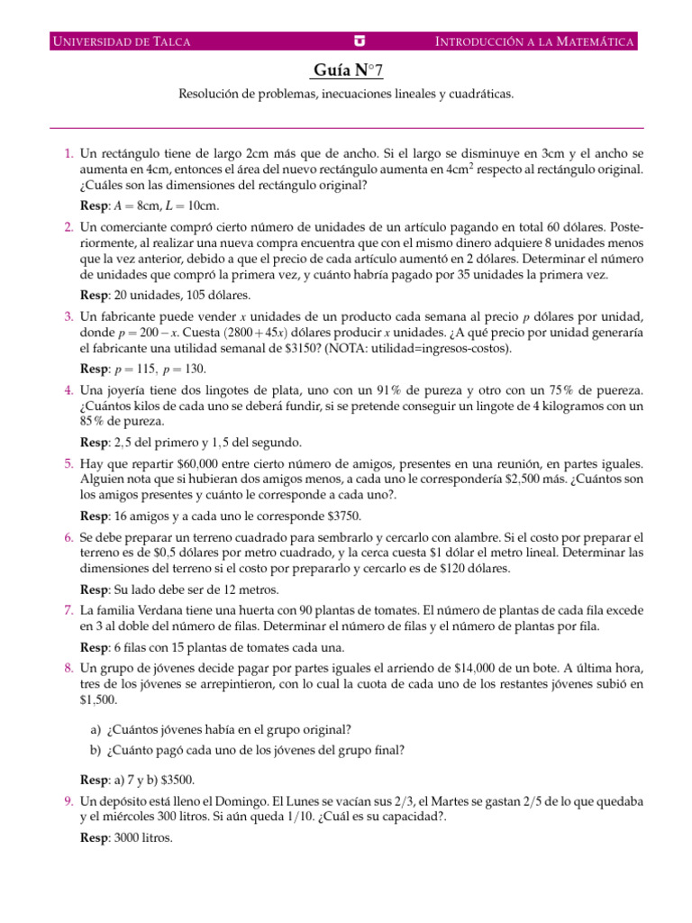 Guia 7 | PDF