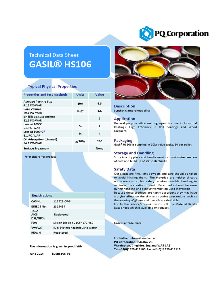 Gasil HS106 | PDF