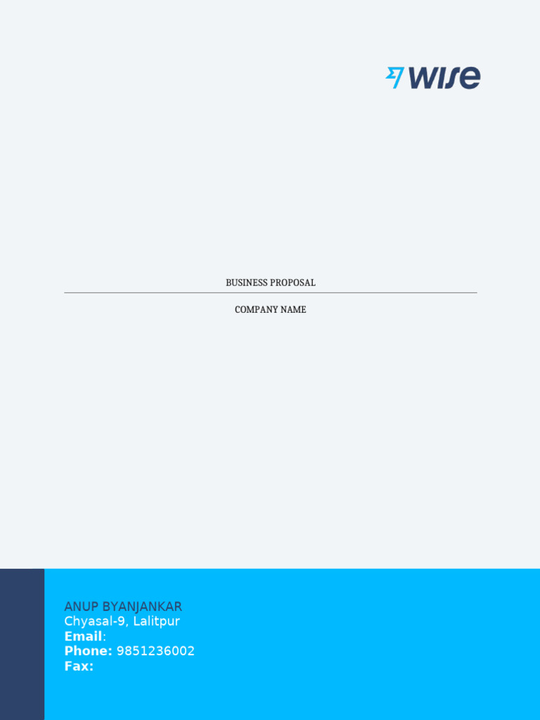 Business Proposal Template | PDF