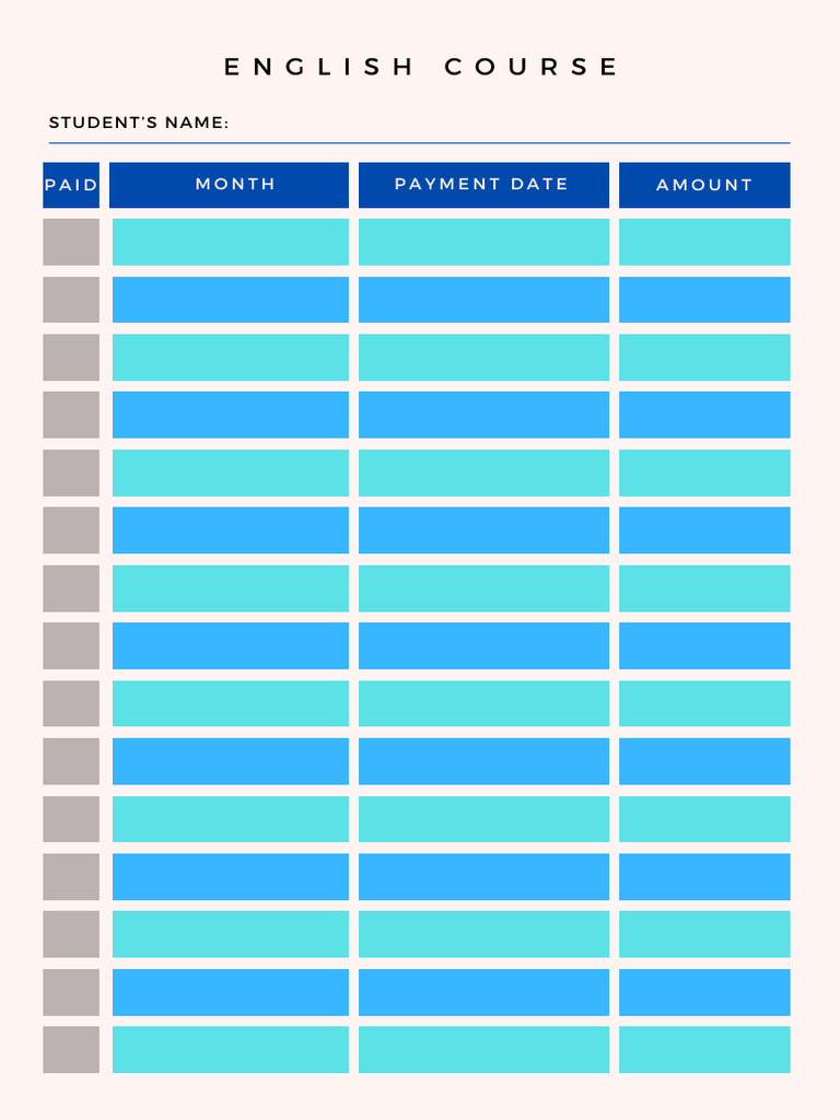 Blue and White Simple Monthly Bill Planner | PDF