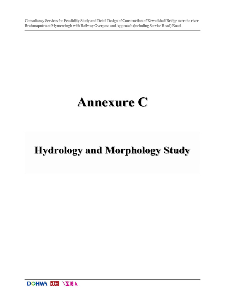 DD - Annexure - C - Hydrology and River Morphology Study | PDF