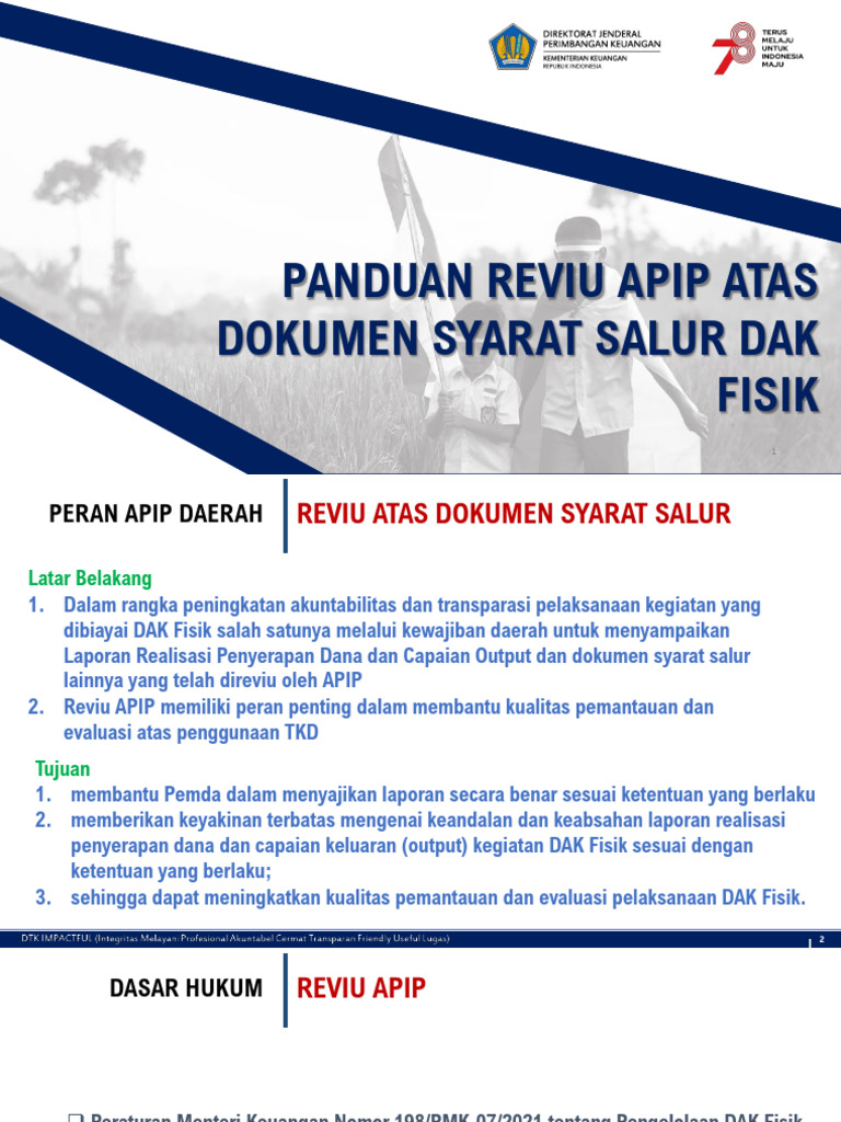 Syarat Salur DAK Fisk | PDF