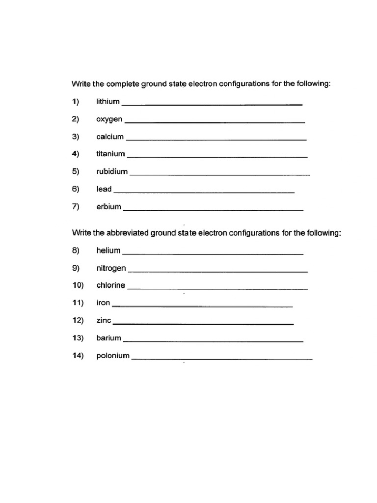 Electorn Configuration | PDF