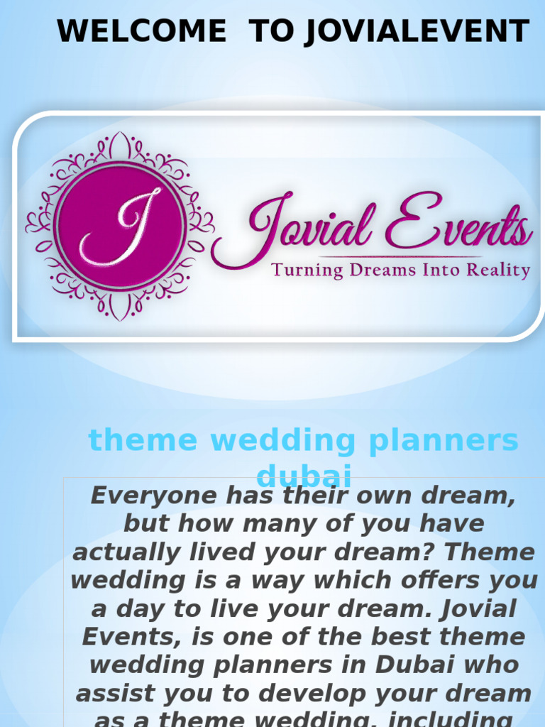 Jovial Events | PDF