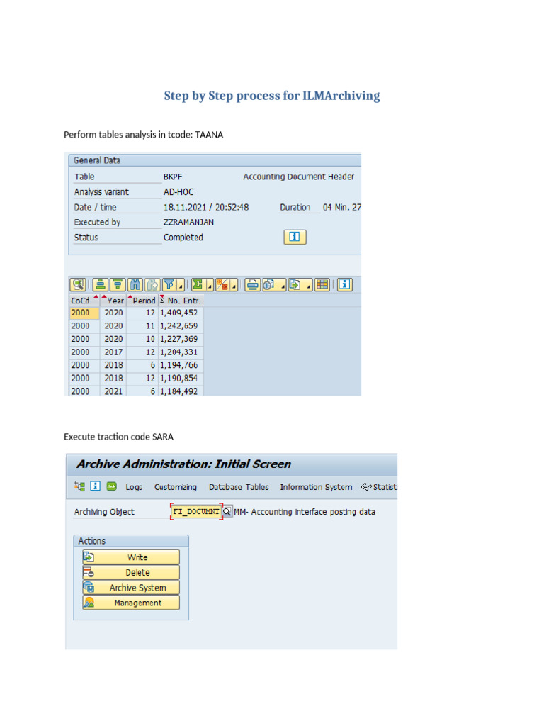 SAP Archiving | PDF