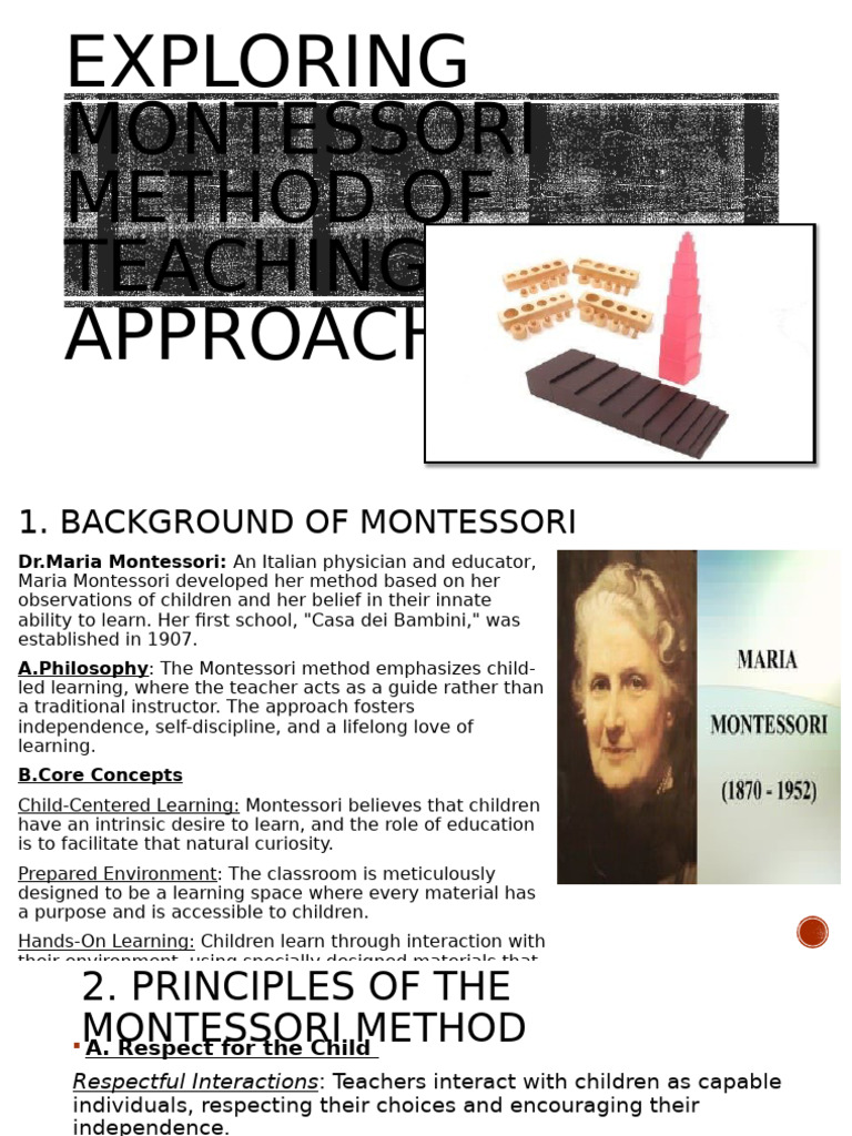 Exploring Montessori Method of Teaching Approach | PDF