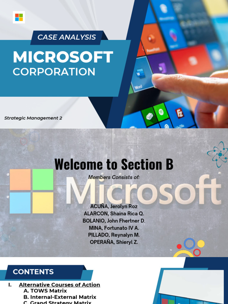MBAStrama2 - Microsoft - Revised Case Study - (With Strama1) | PDF