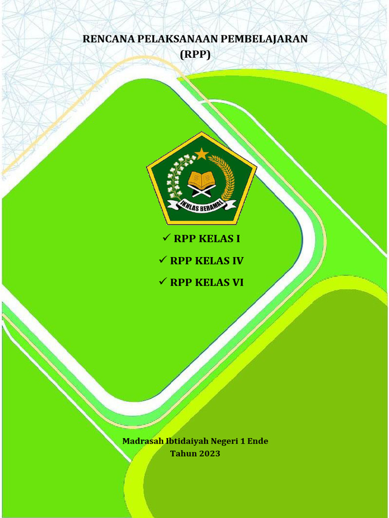 Rencana Pelaksanaan Pembelajaran (RPP) : Madrasah Ibtidaiyah Negeri 1 ...