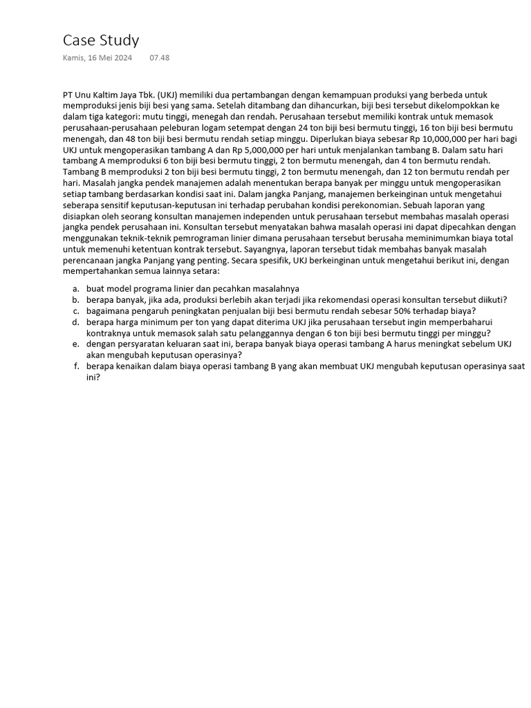1 Case Study | PDF