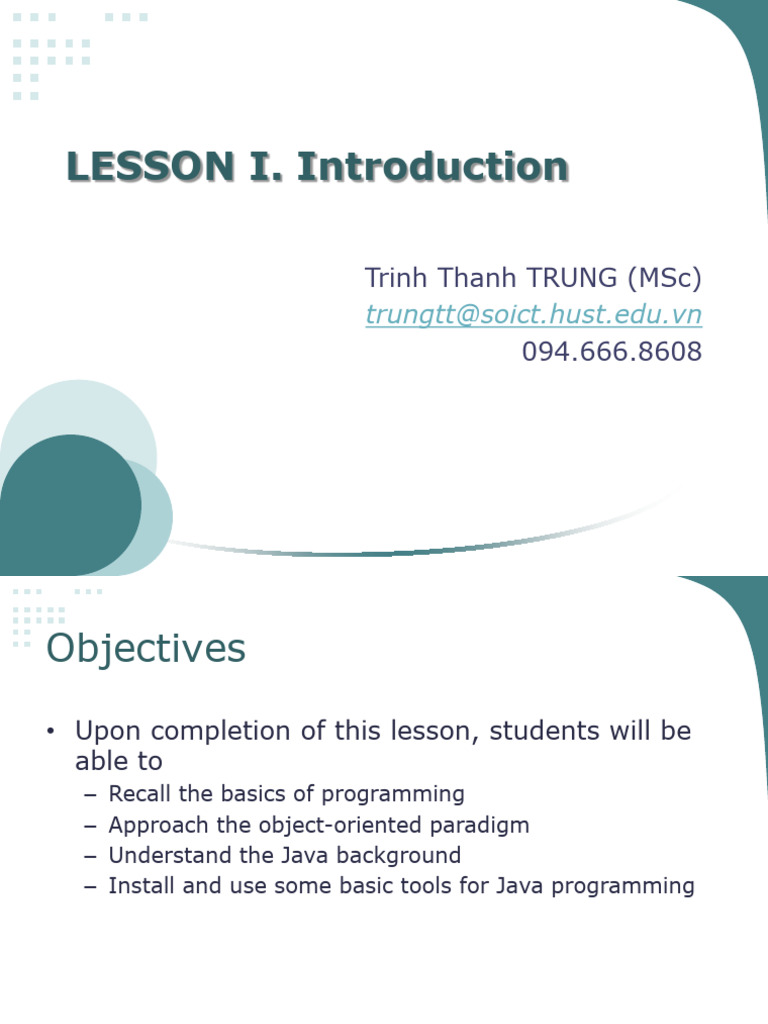 OOP Lesson01 (En) | PDF