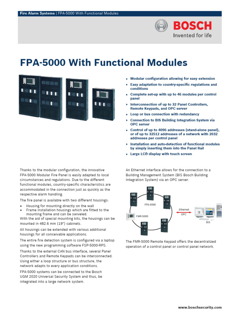 Bosch FPA 5000 | PDF
