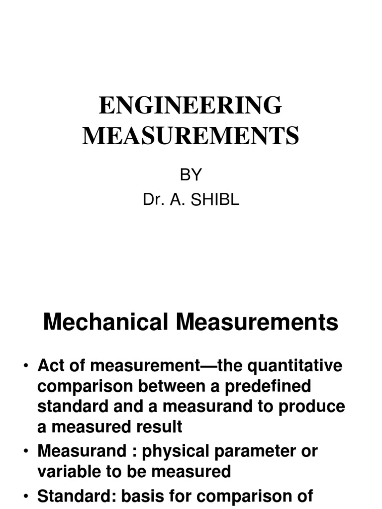 Engineering Measurements 2 Flow Measurement Calibration
