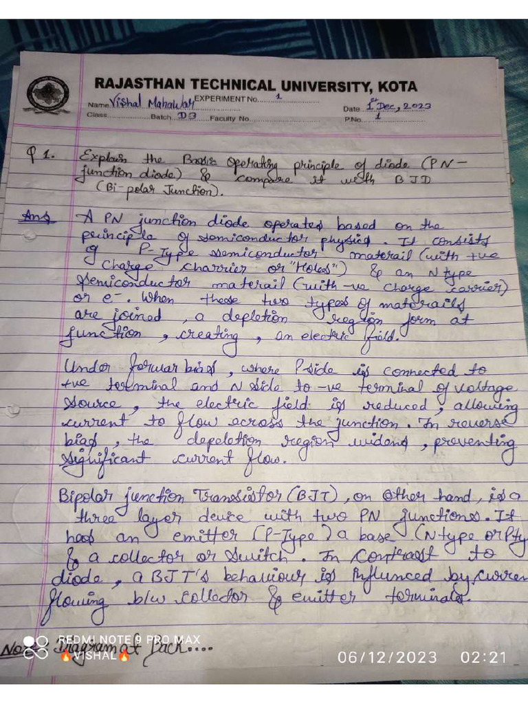 Bee Assignment 1 Vishal Mahawar Pdf