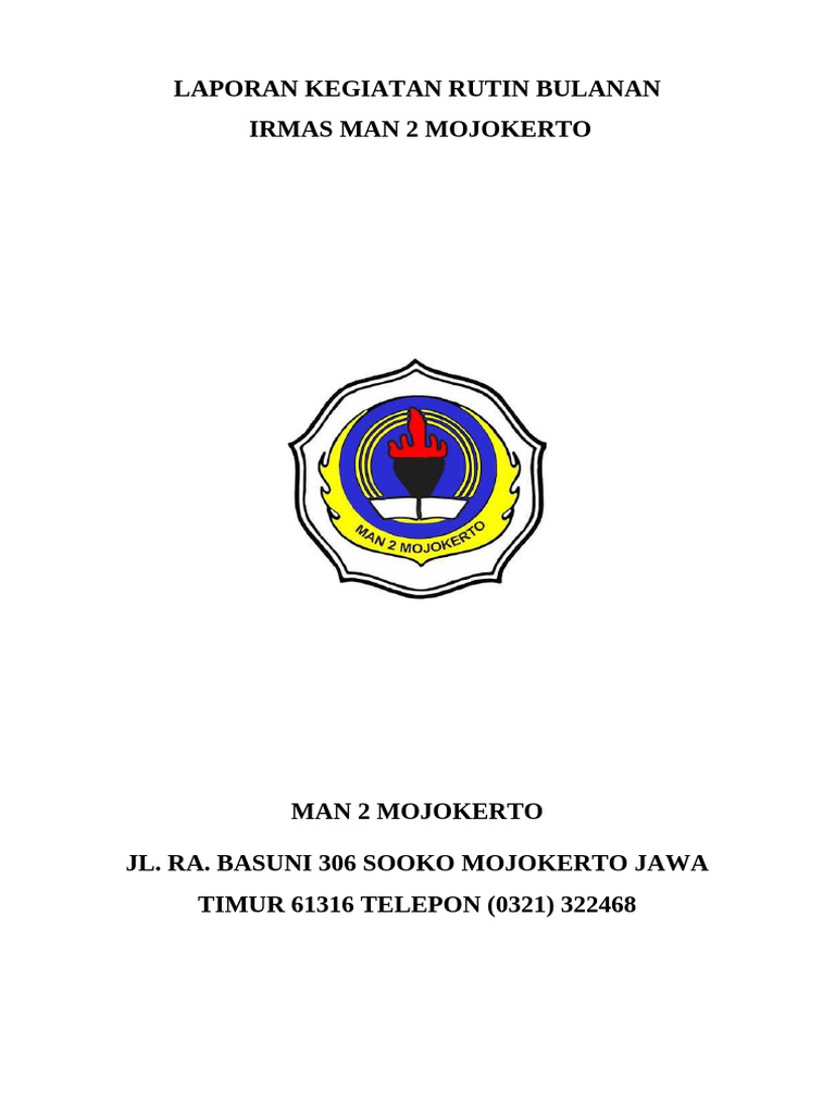Laporan Kegiatan Rutin Bulanan Irmas - 103136 | PDF