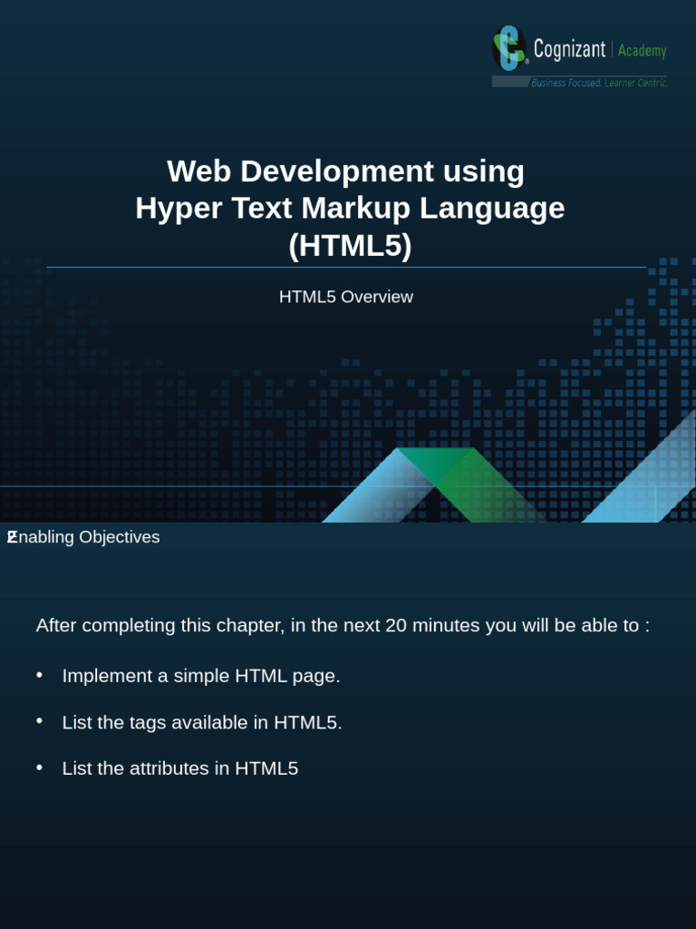 2 HTML5 - Overview | PDF