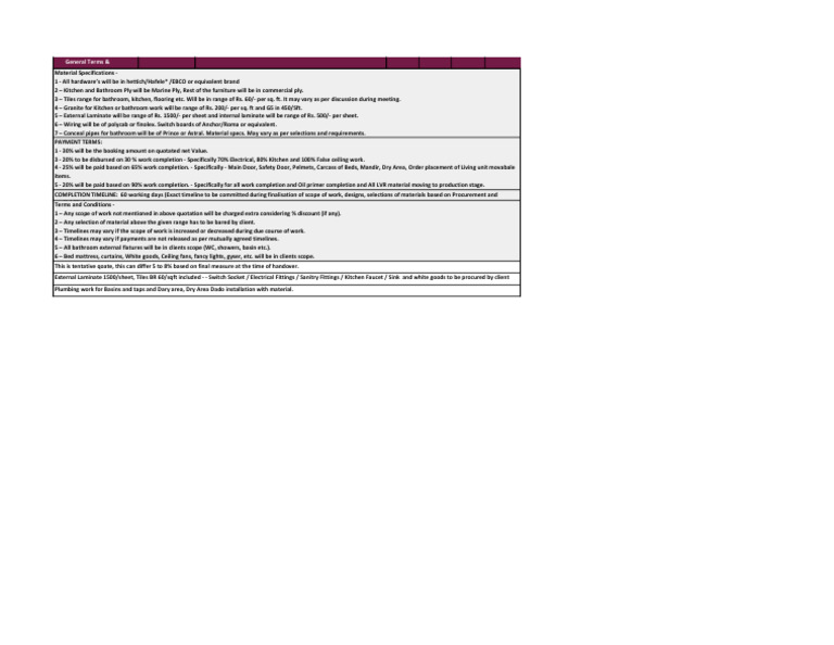 General Terms & Conditions | PDF