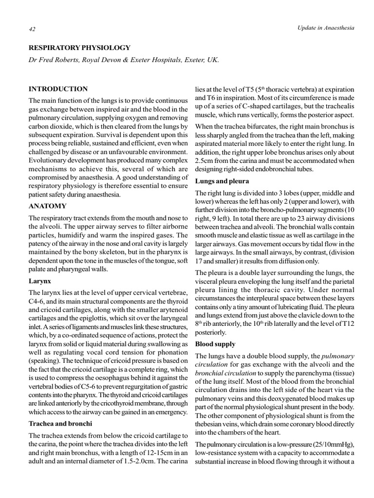 Uia 12 Respiratory Physiology Pdf