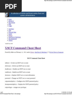 XSCF Cheatsheet