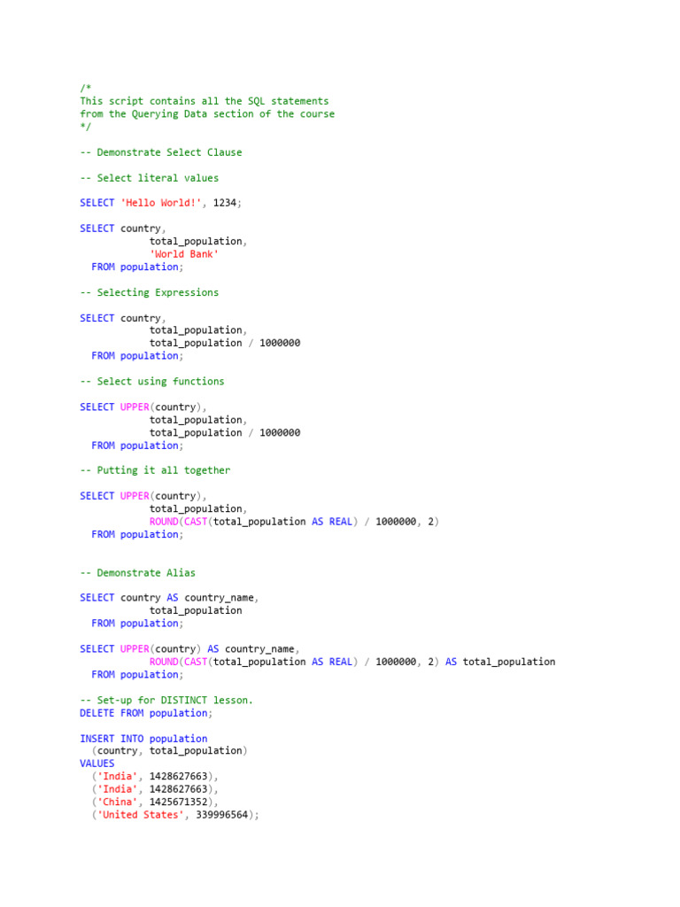 4.Beginner+-+Querying+Data | PDF