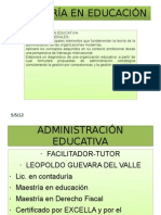 ADministración educativa  I