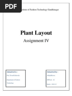 Plant Layout: Assignment IV