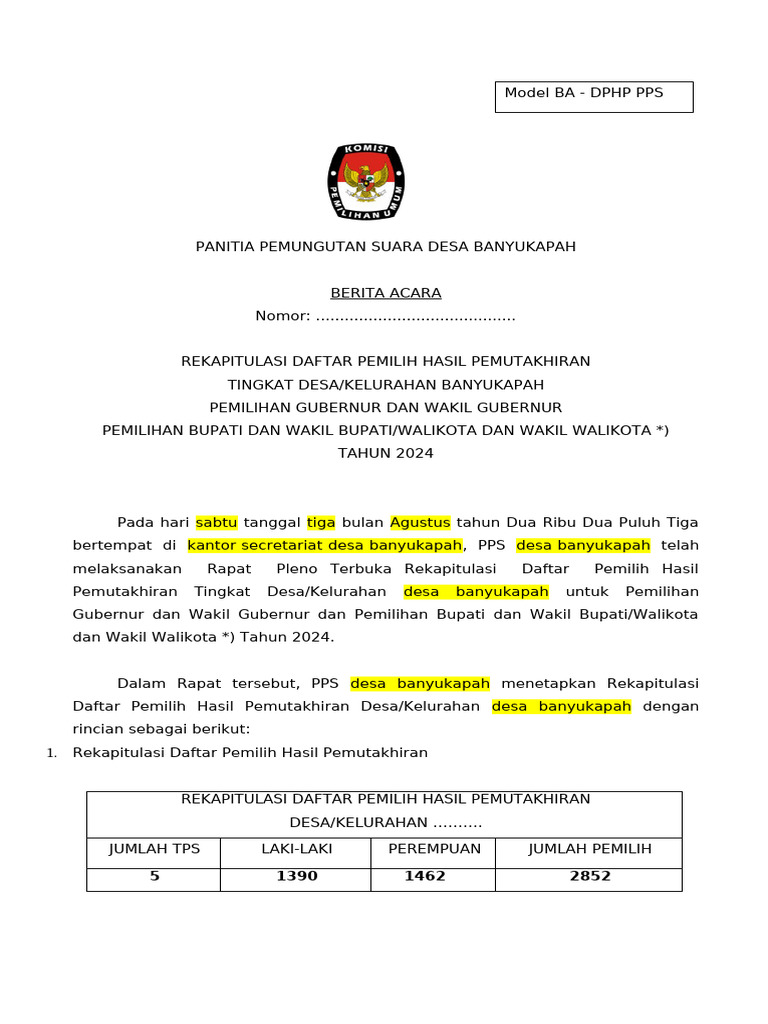 Dphp Desa Banyukapah Pdf