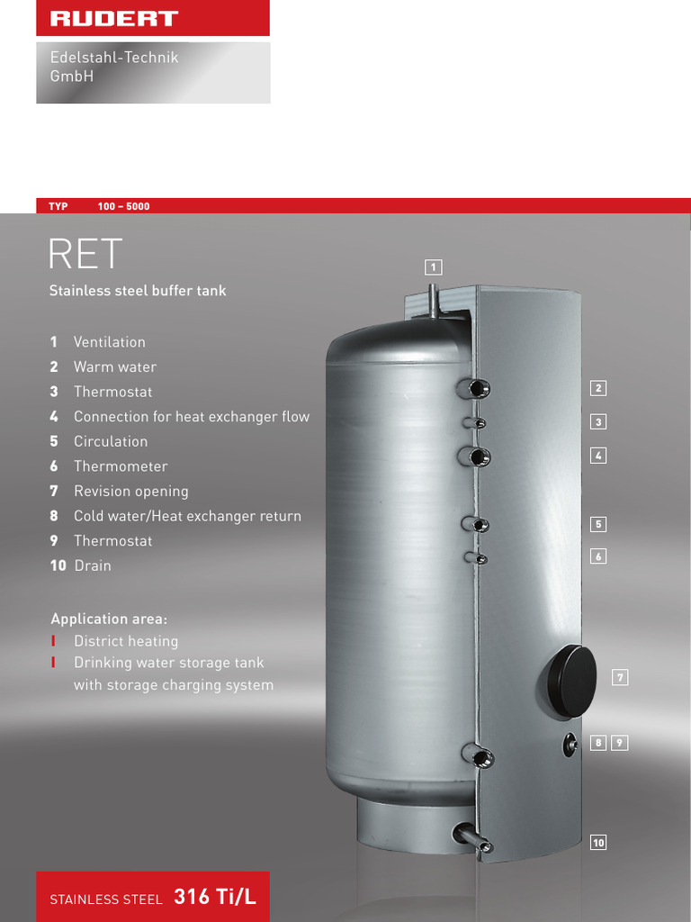 Hot Water Tank - RET | PDF
