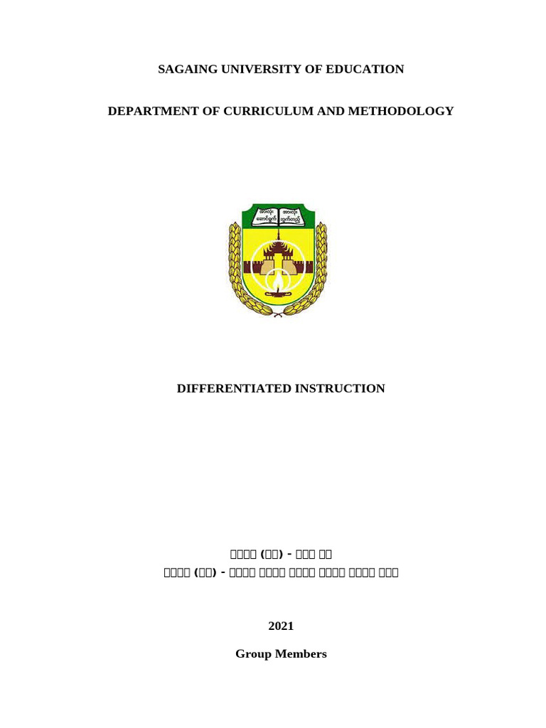 Differentiated Instruction | PDF