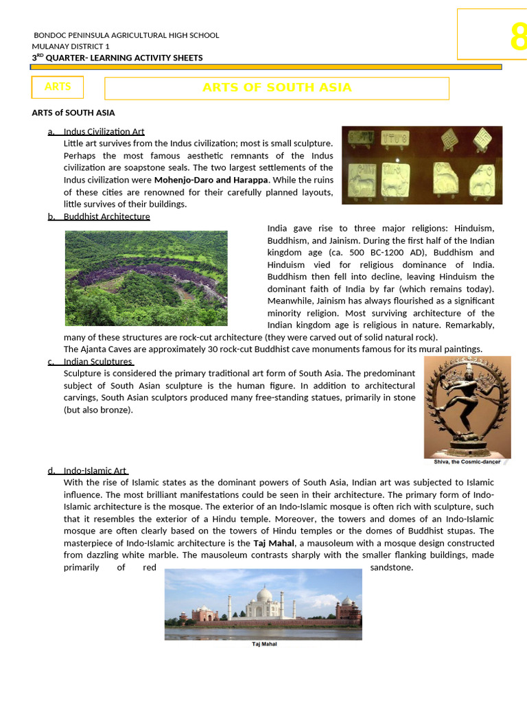 Arts 9 Las 3RD Quarter | PDF