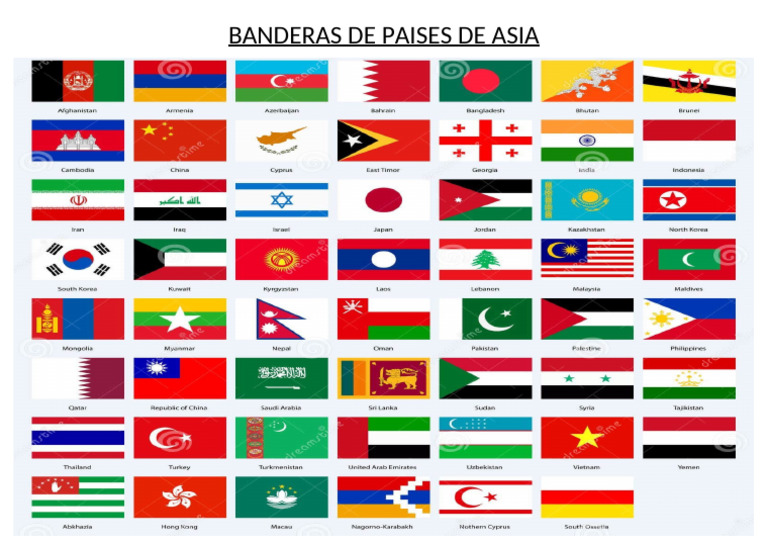 Banderas De Paises De Asia Pdf