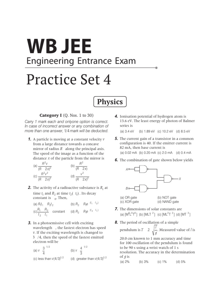 Practice Set - 4 | PDF