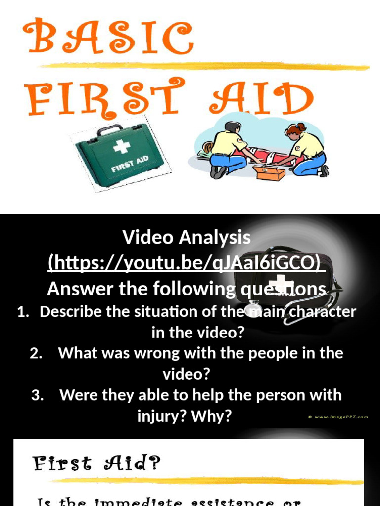 First Aid PPT 1 First Aid PDF