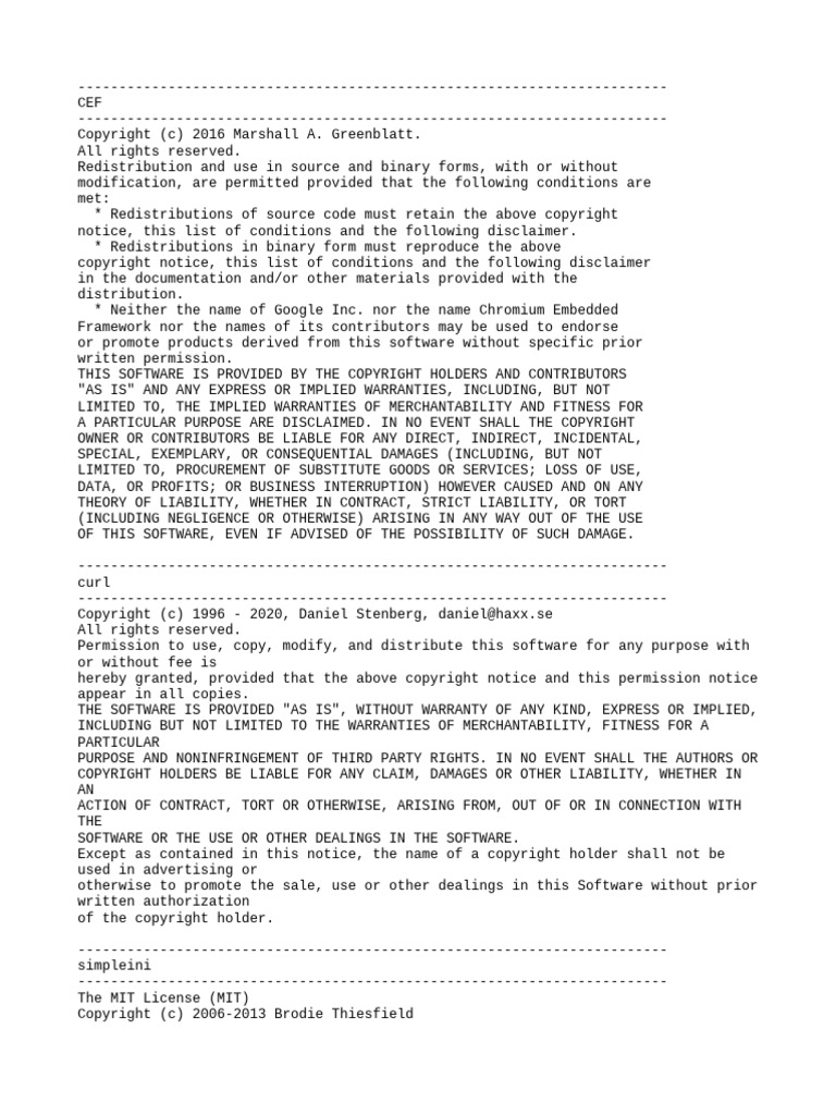 License Third Party | PDF