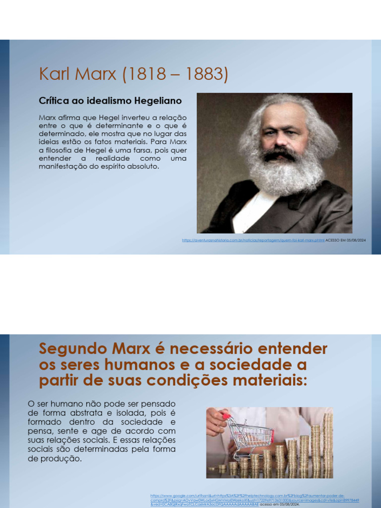 Marx e a Relação com o Meio Ambiente | PDF | Karl Marx | Georg Wilhelm ...