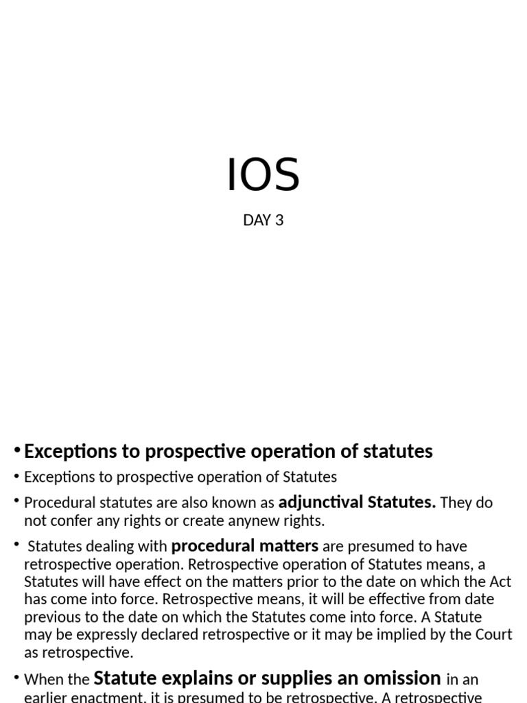 Interpretation of Statute | PDF | Ex Post Facto Law | Legal Documents