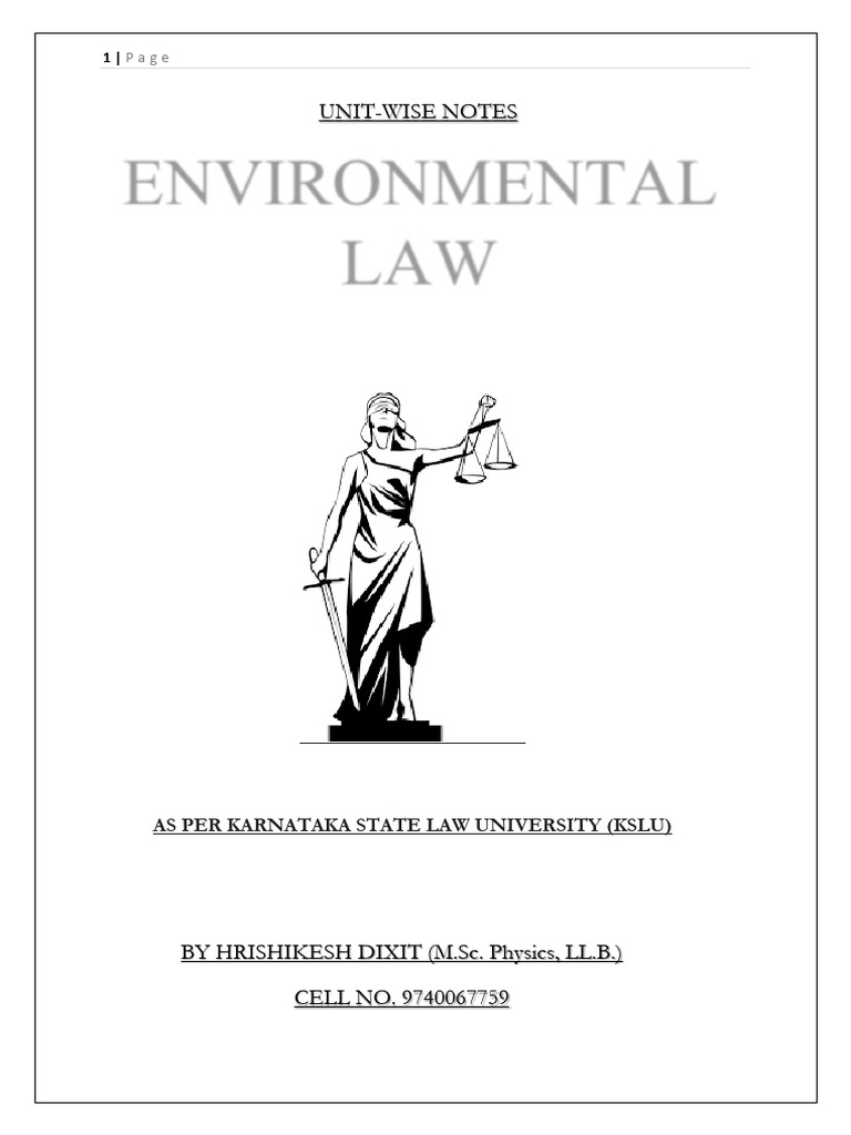 Environmental Law | PDF