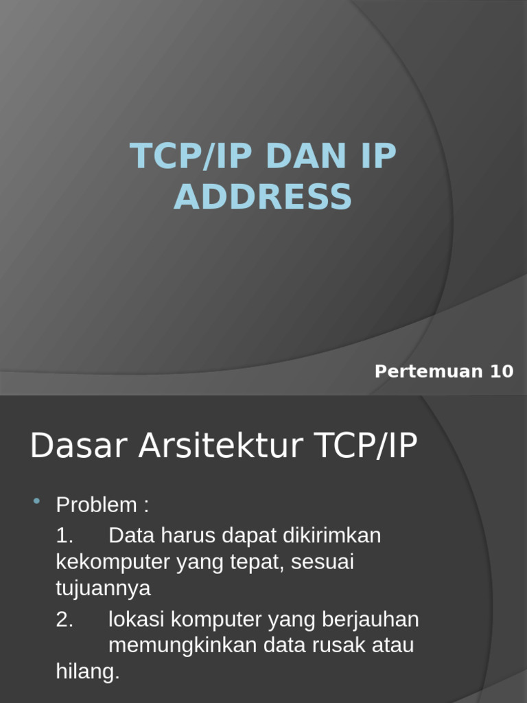 TCP - Ip | PDF
