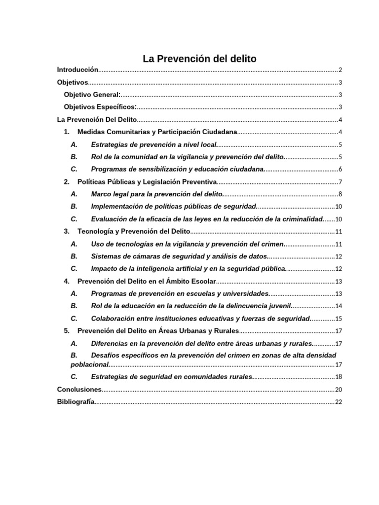 La Prevención Del Delito | PDF