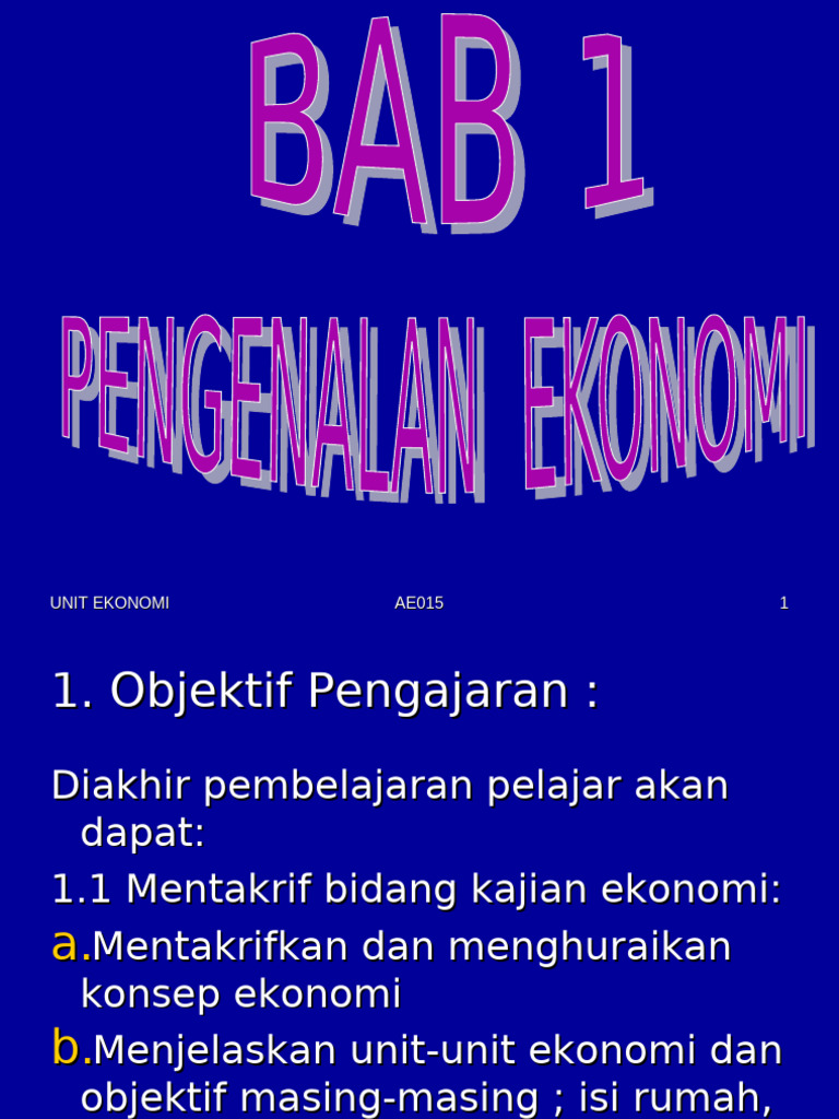 Mikroekonomi Fokus pada Perilaku Individu