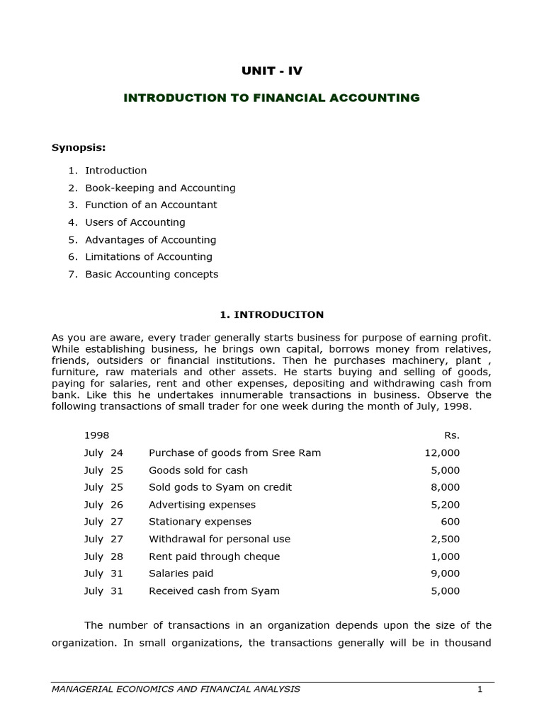Befa Unit-4 | PDF