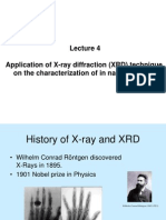 Application of X-Ray Diffraction (XRD) Technique in Nano Composite Materials