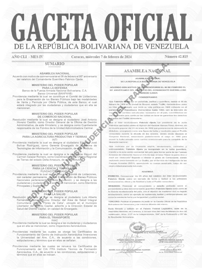 Go 42815 inspectores 2024 pdf